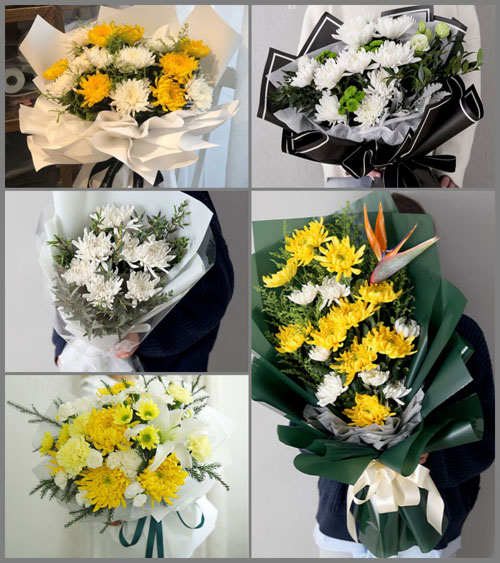 广东梅州市梅江区城北镇玉西村白事花束代送